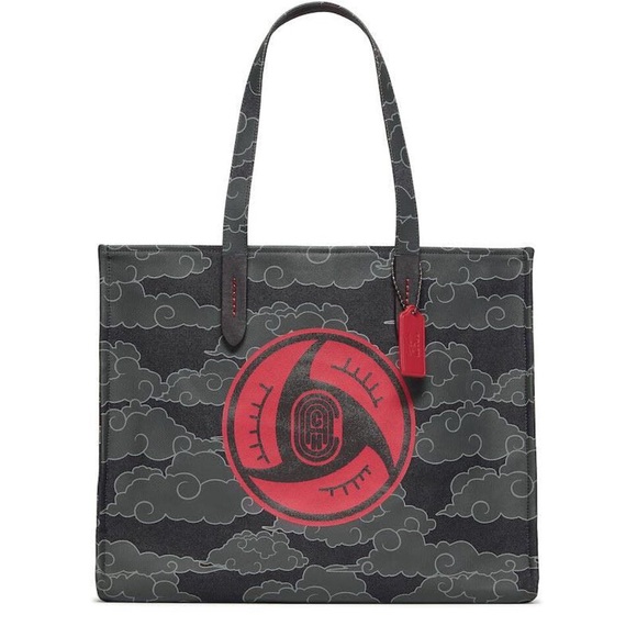 COACH 84708 Coach x Michael B. Jordan *Naruto* tote 42 Military Black - Picture 1 of 4
